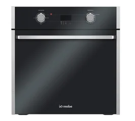Horno Eléctrico 60 cm Vidrio Negro con Acero Inoxidable