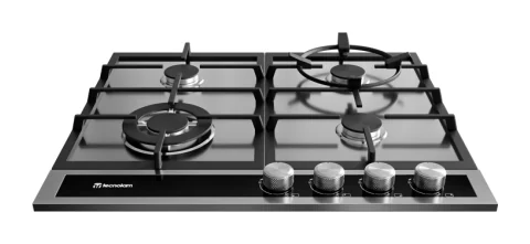 Parrilla de Gas Empotrable 4 Quemadores 60 cm Acero · Serie NU