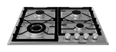 Parrilla de Gas Empotrable 4 Quemadores 60 cm Acero · Serie PR